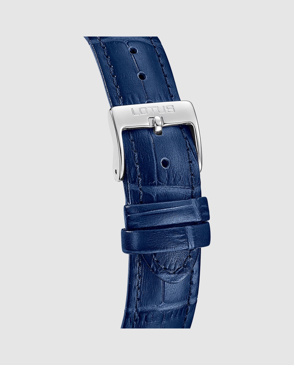 Reloj de hombre 19080/2 square series de piel azul - LOTUS - Azul oscuro Azul oscuro-4