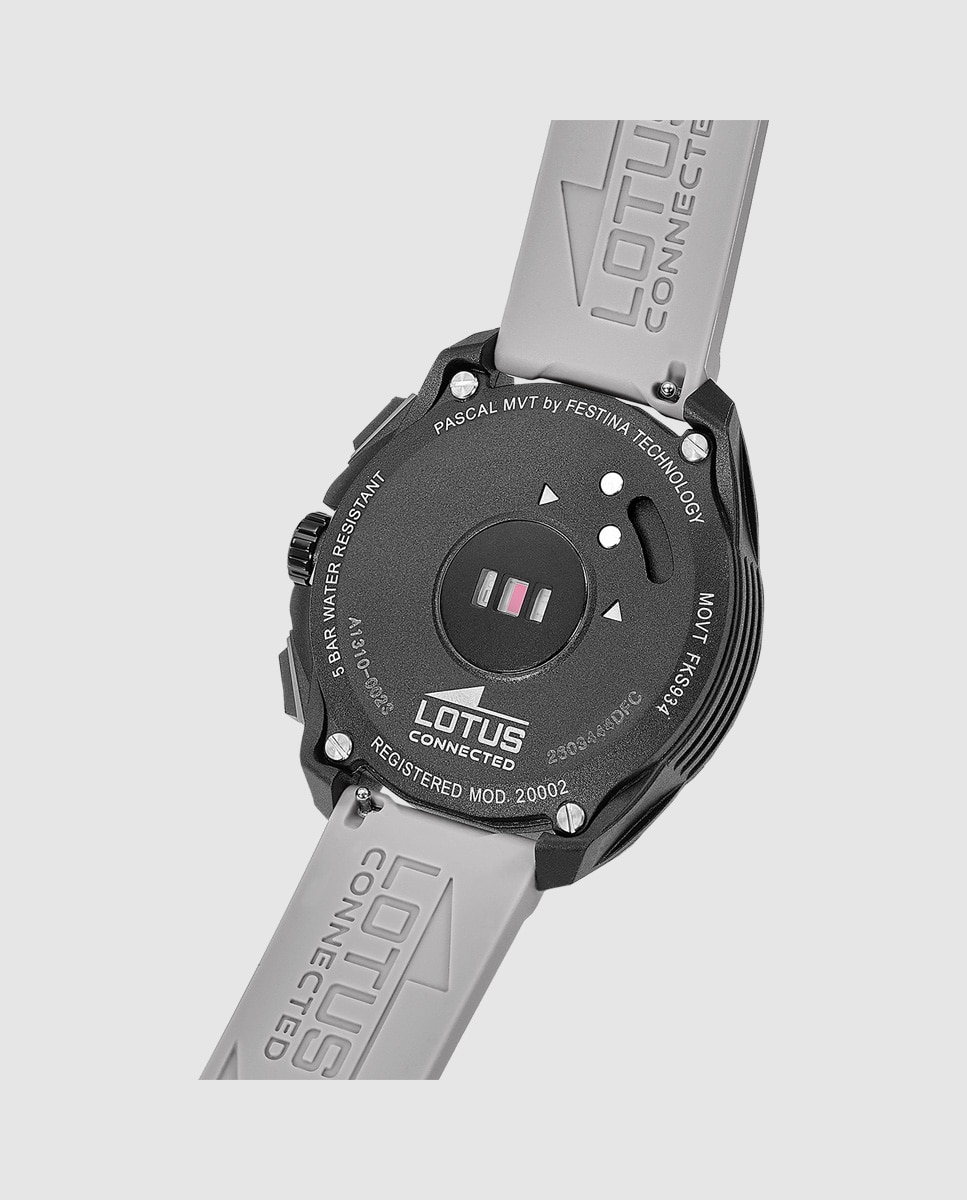 Reloj smartwatch unisex 20002/1 connected full d de caucho - LOTUS - Gris Gris-3