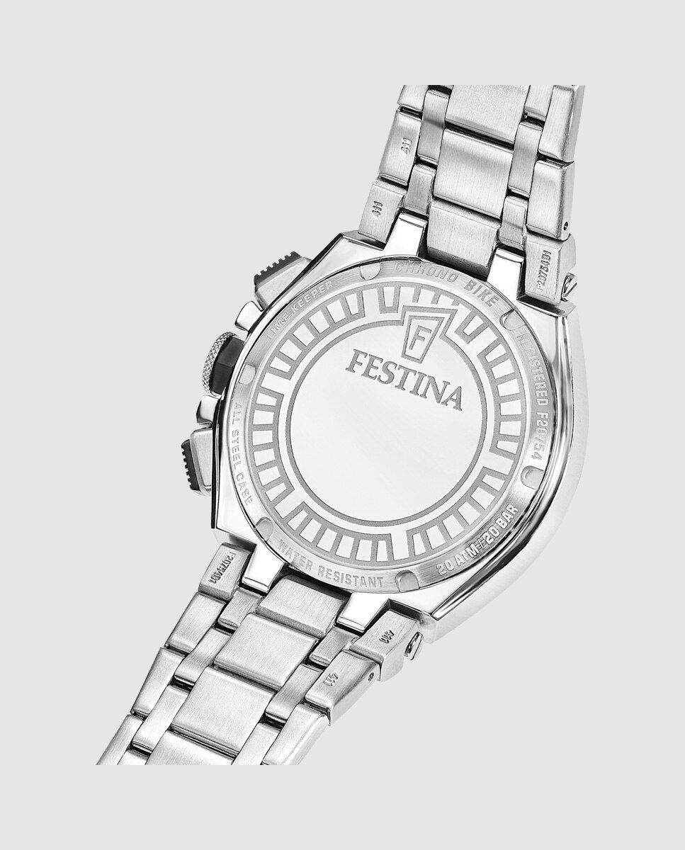 Reloj de hombre f20754/4 chrono bike de acero - Festina - Plata Plata-2