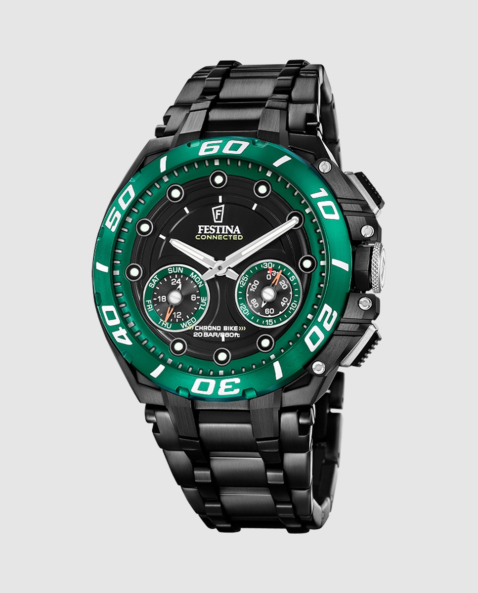 Imagen 0 de Reloj smartwatch de hombre f20762 2 connected de acero negro Negro