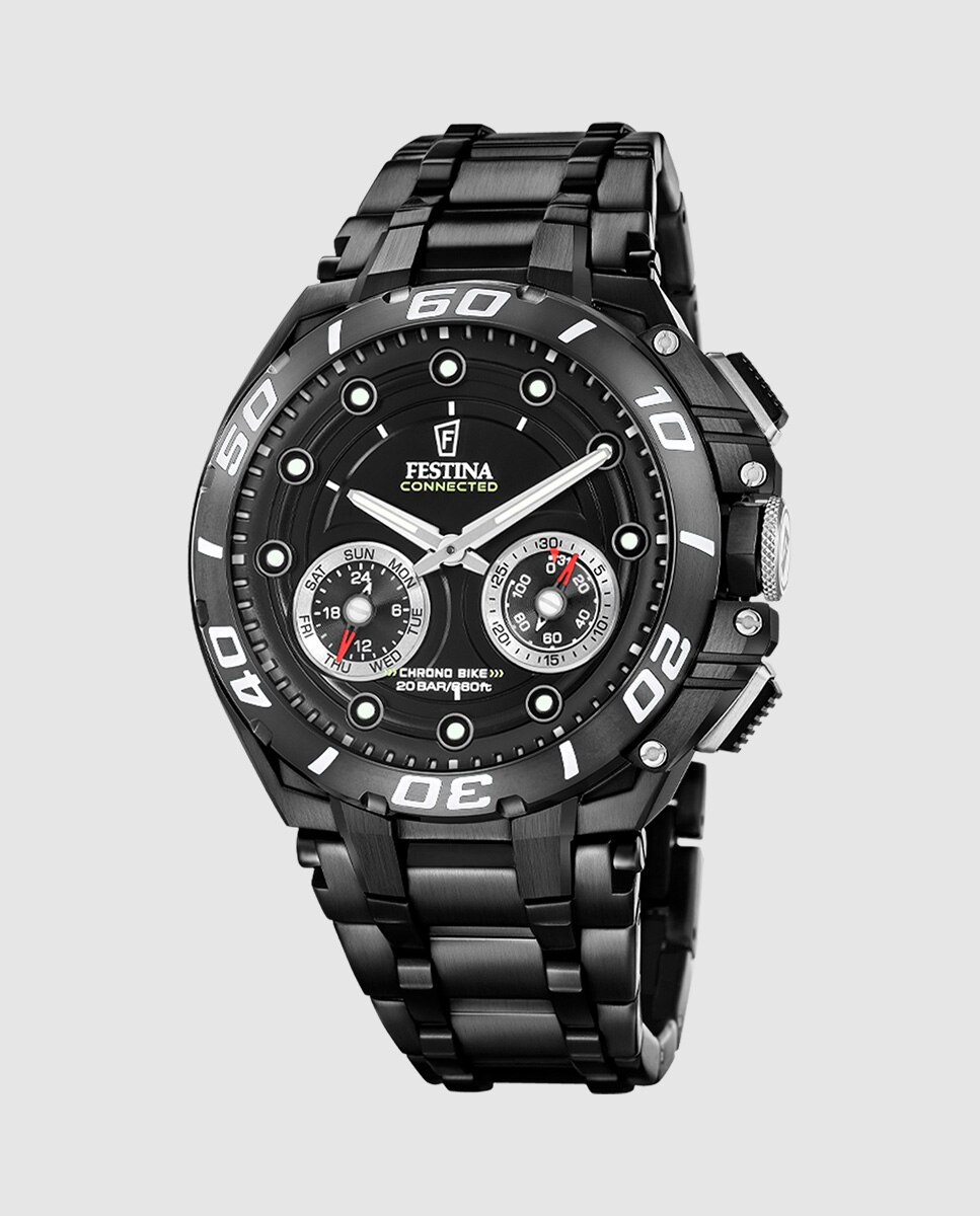 Imagen 0 de Reloj smartwatch de hombre f20762 3 connected de acero negro Negro