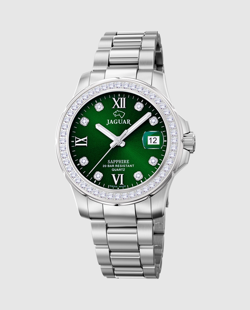 Reloj de mujer j892/e de acero plateado Plateado Jaguar Plateado-1