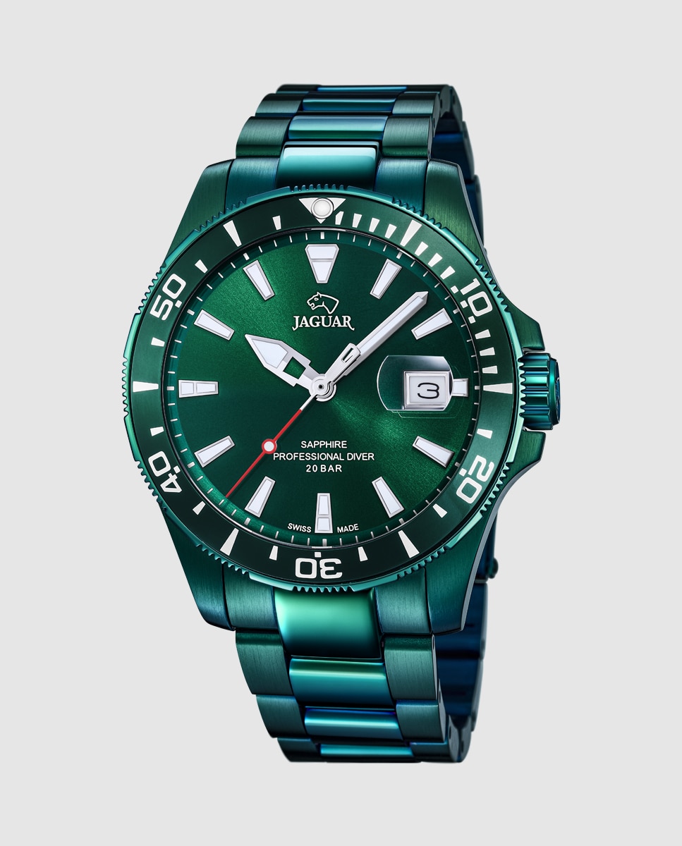 Imagen 0 de Reloj de hombre j988/a de acero Verde