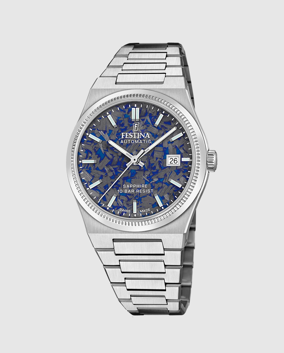 Reloj de hombre f20028/a swiss made automatico - Festina - Plateado Plateado-1