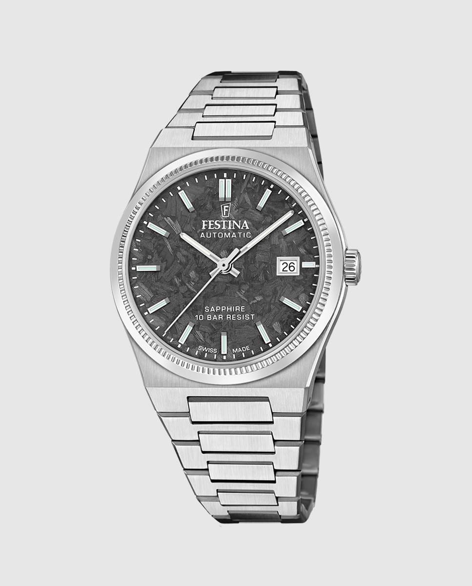 Reloj de hombre f20028/c swiss made automatico - Festina - Plateado Plateado-1