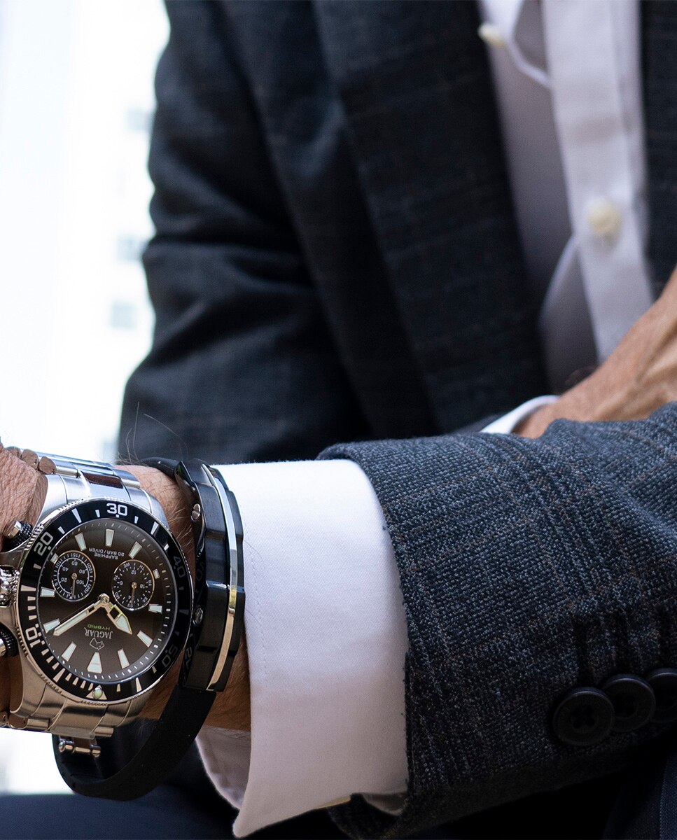 Reloj tipo smartwatch de hombre j888 b connected de acero - Jaguar - Plata Plata-4