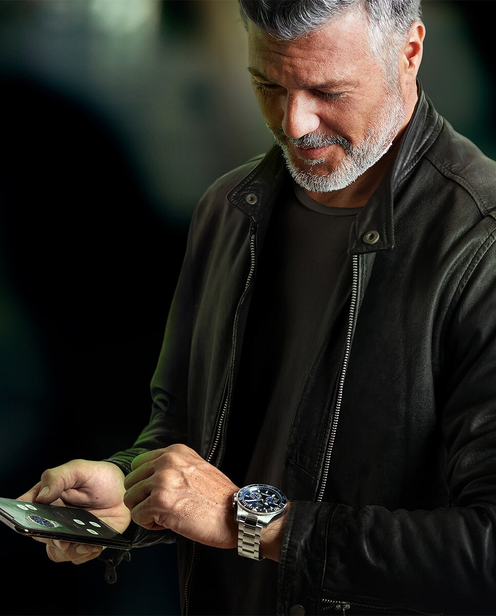 Reloj smartwatch de hombre j888 f connected de acero - Jaguar - Plata Plata-5