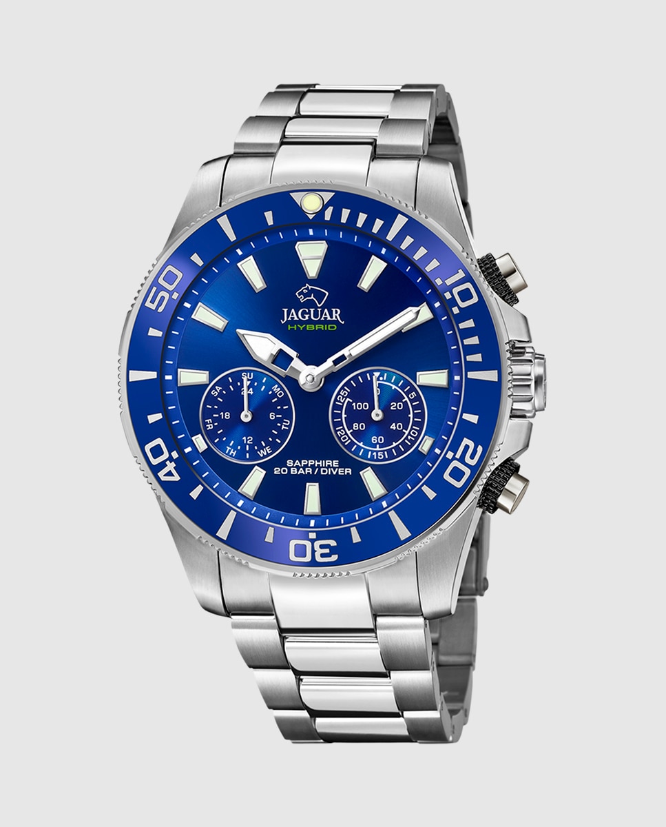 Imagen 0 de Reloj smartwatch de hombre j888 a connected de acero plata Plata