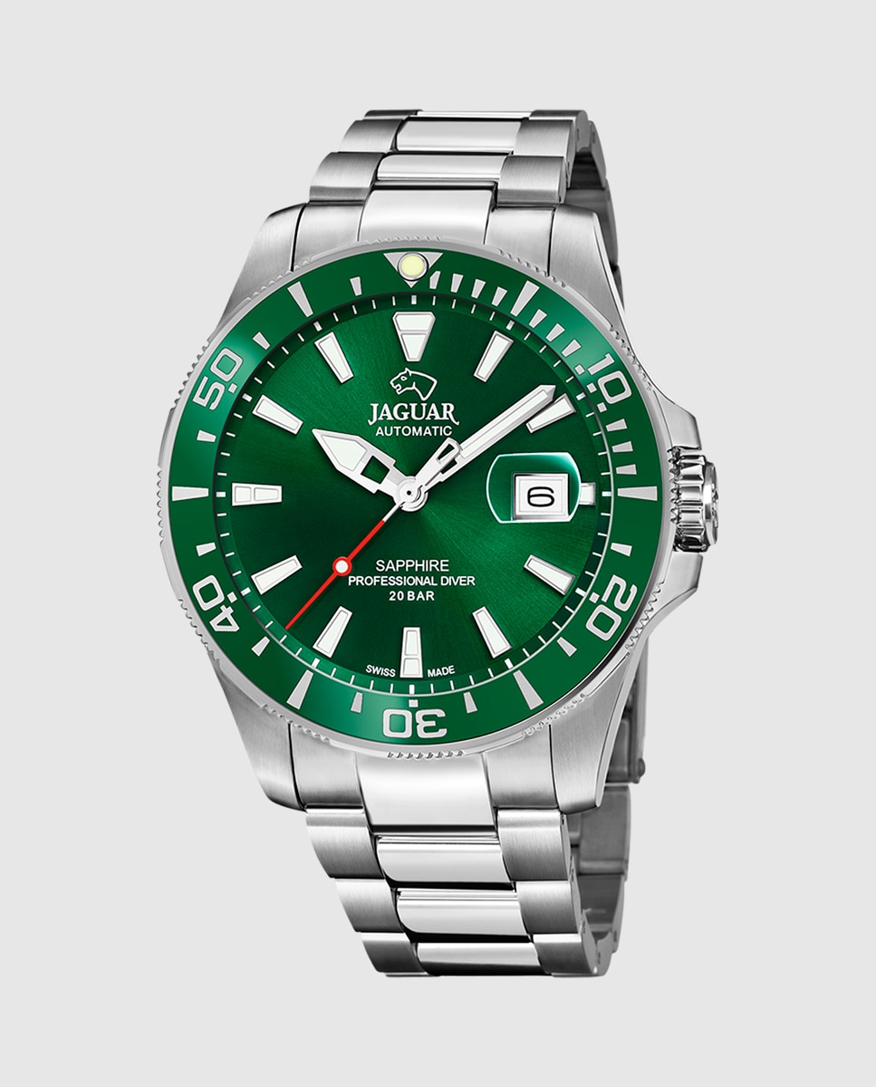 Imagen 0 de Reloj de hombre j886/b swiss made automatic de acero plata Plata