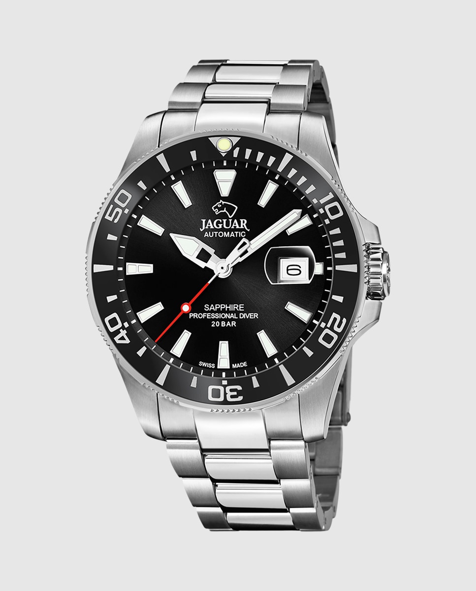 Imagen 0 de Reloj de hombre j886/c swiss made automatic de acero plata Plata