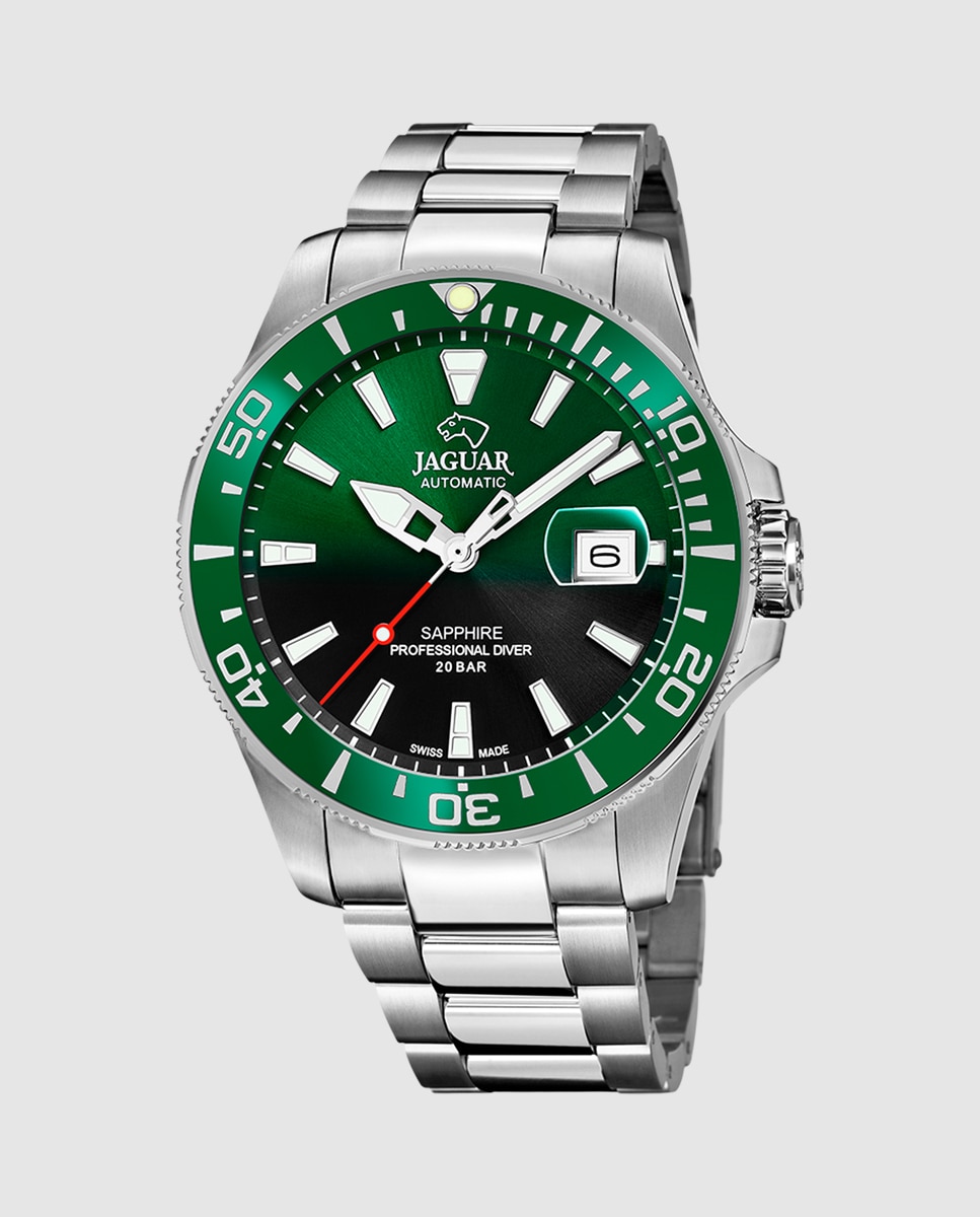 Imagen 0 de Reloj de hombre j886/e swiss made automatic de acero plata Plata