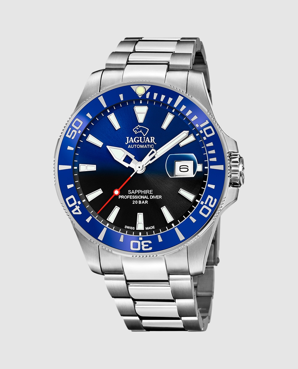 Imagen 0 de Reloj de hombre j886/d swiss made automatic de acero plata Plata
