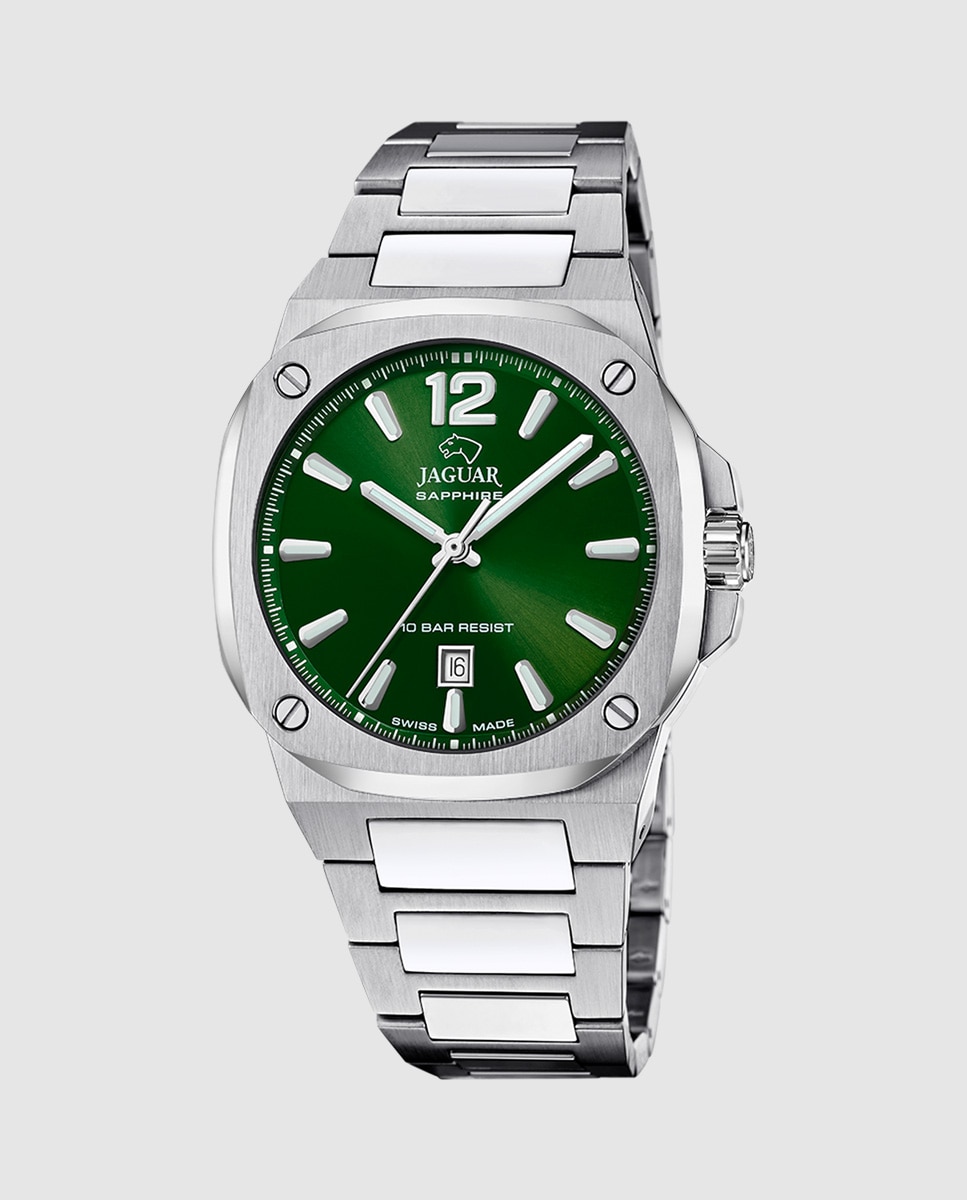 Imagen 0 de Reloj de hombre j1024/b de acero plateado Plateado