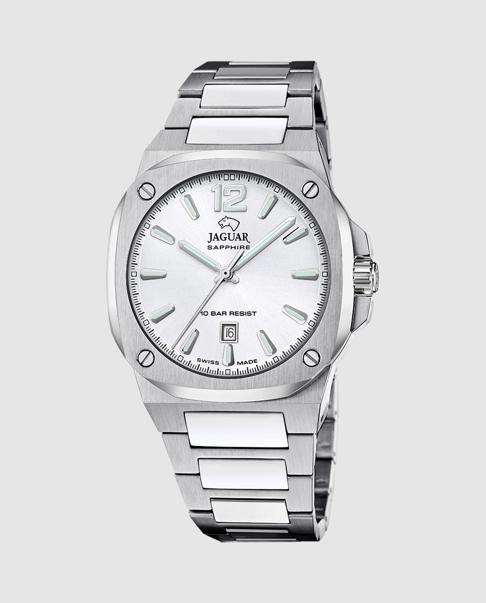 Imagen 0 de Reloj de hombre j1024/d de acero plateado Plateado