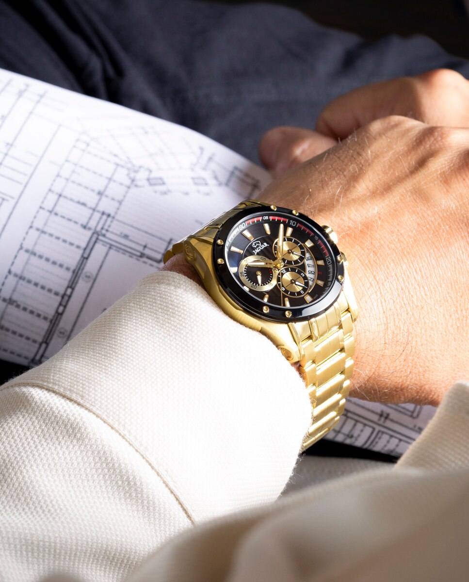 Reloj de hombre j1036/a de acero - Jaguar - Oro Oro-5