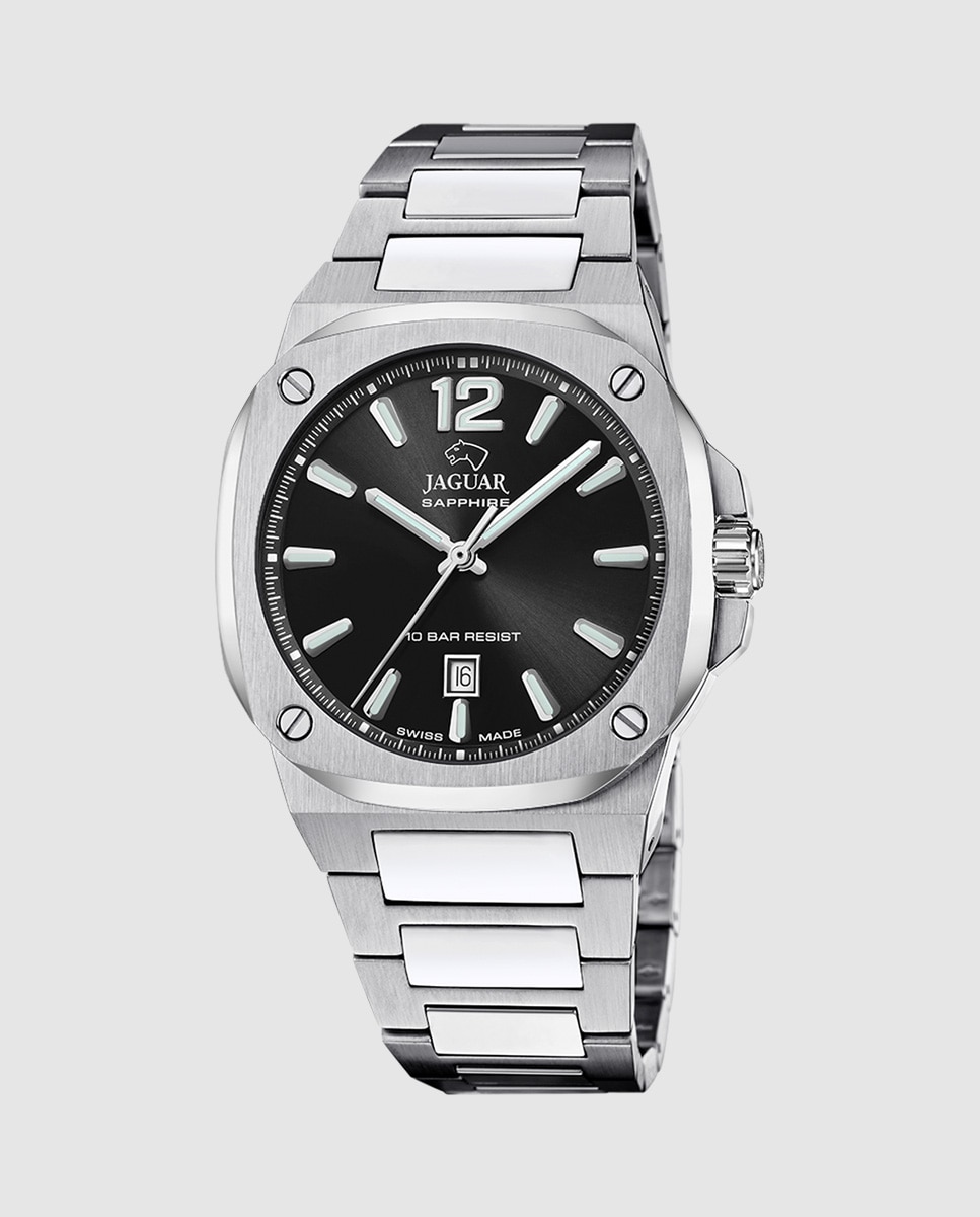 Imagen 0 de Reloj de hombre j1024/c de acero plateado Plateado