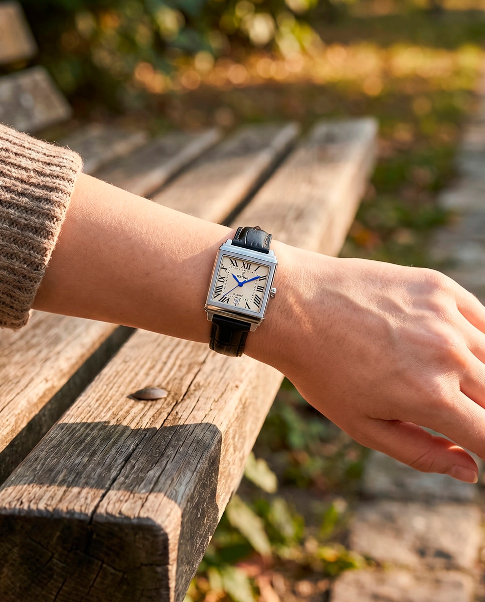 Reloj de mujer f20682/7 on the square de piel - Festina - Negro Negro-2
