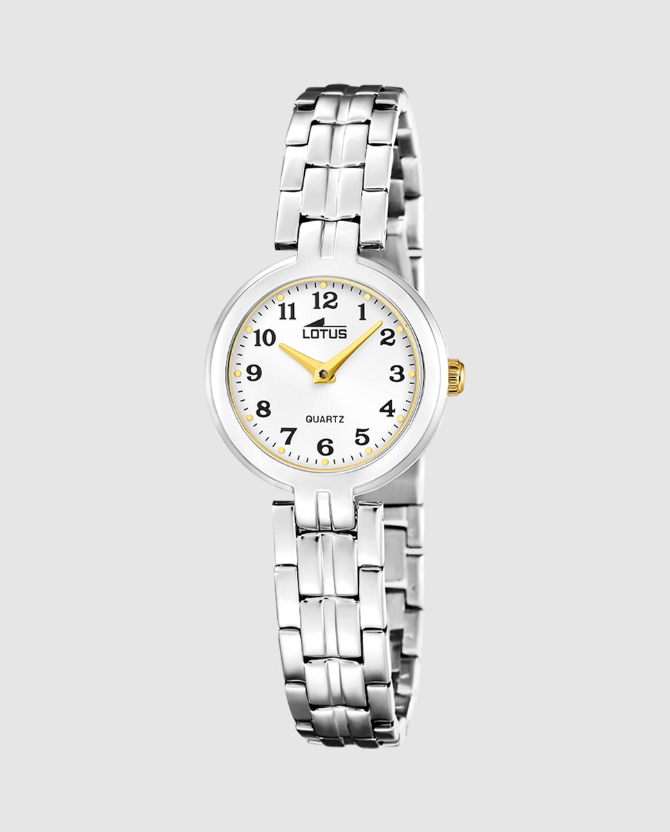 Reloj de mujer 19102/2 old money de acero inoxidable - LOTUS - Plateado Plateado-1