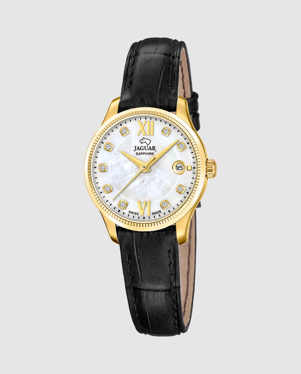 Imagen 0 de Reloj de mujer j1058/2 essentia de piel Negro