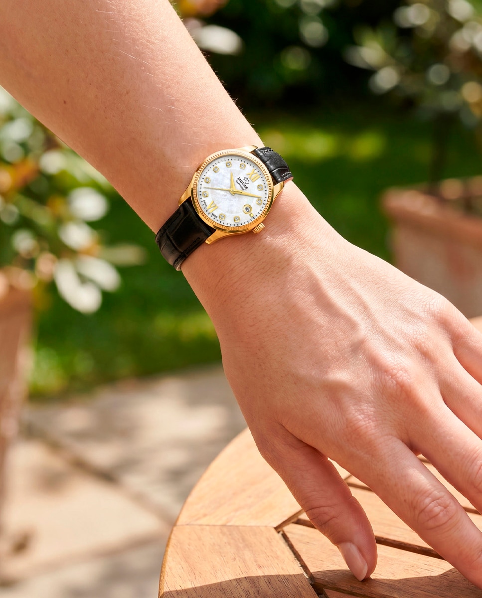 Reloj de mujer j1058/2 essentia de piel - Jaguar - Negro Negro-5