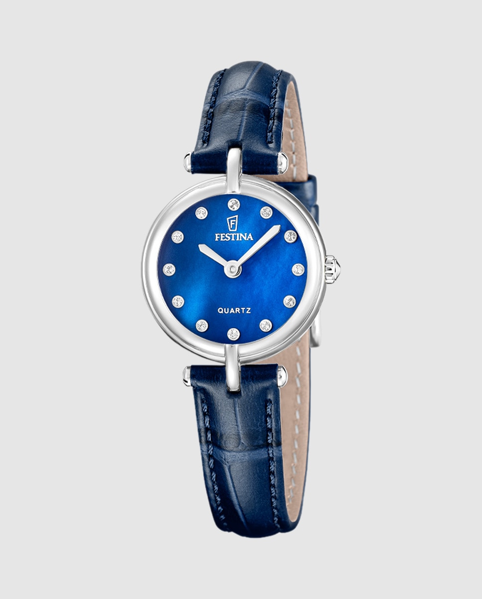 Reloj de mujer f20787/5 mademoiselle de cuero - Festina - Azul Azul-1