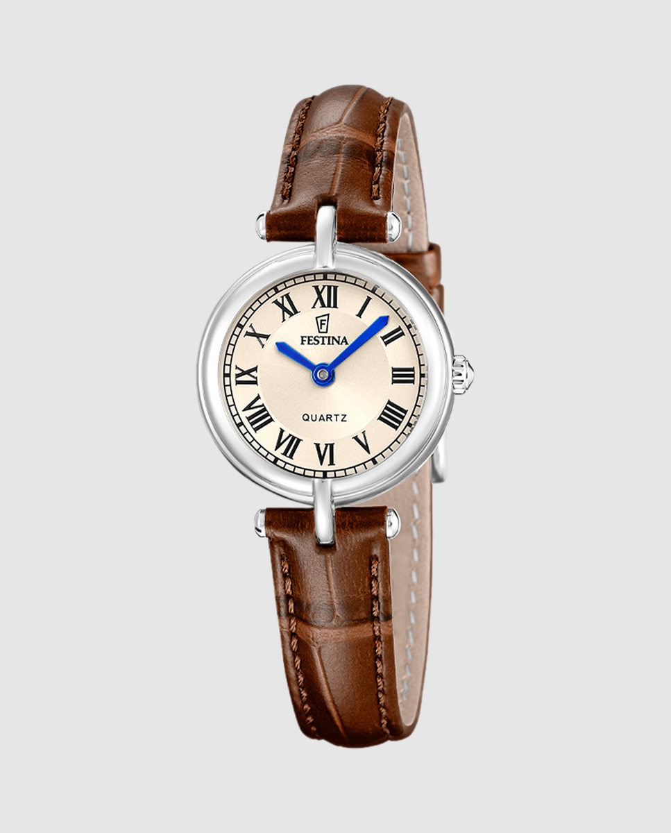 Imagen 0 de Reloj de mujer f20787/2 mademoiselle de cuero Marrón