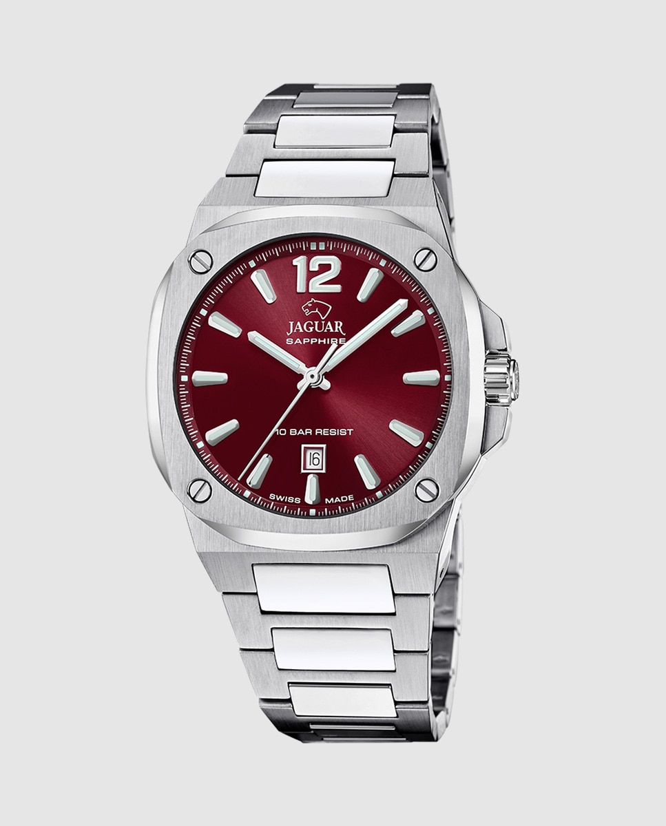 Imagen 1 de Reloj de hombre j1024/e swiss made de acero inoxidable Plateado