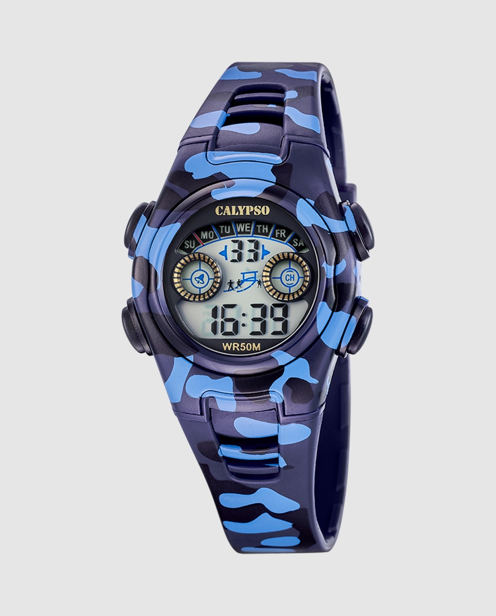 Imagen 0 de Reloj digital de niño k6074/2 digital crush de caucho Azul