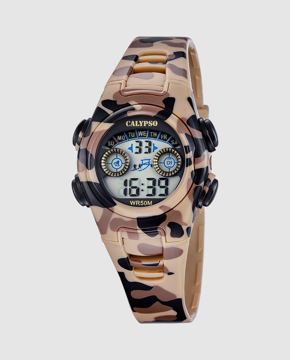 Imagen 0 de Reloj digital de niño k6074/3 digital crush de caucho Marrón