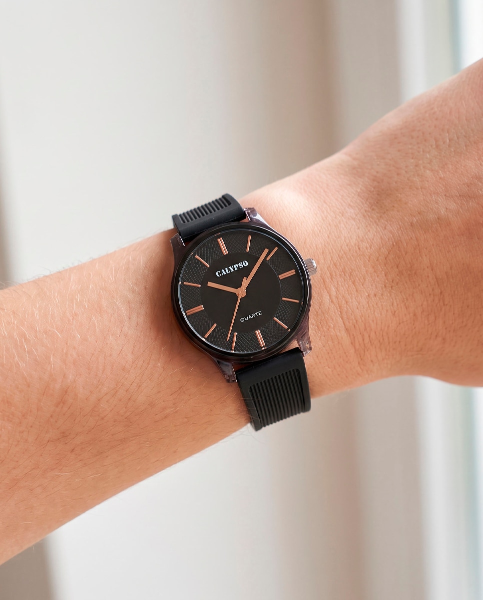 Reloj de mujer k6085/4 trendy de caucho - Calypso - Negro Negro-2