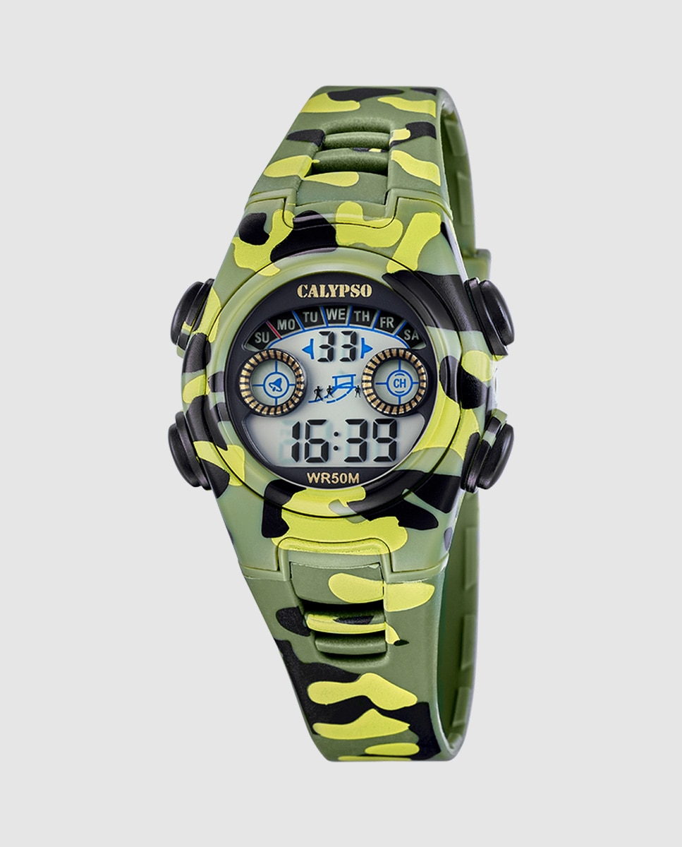 Imagen 0 de Reloj digital de niño k6074/1 digital crush de caucho Verde