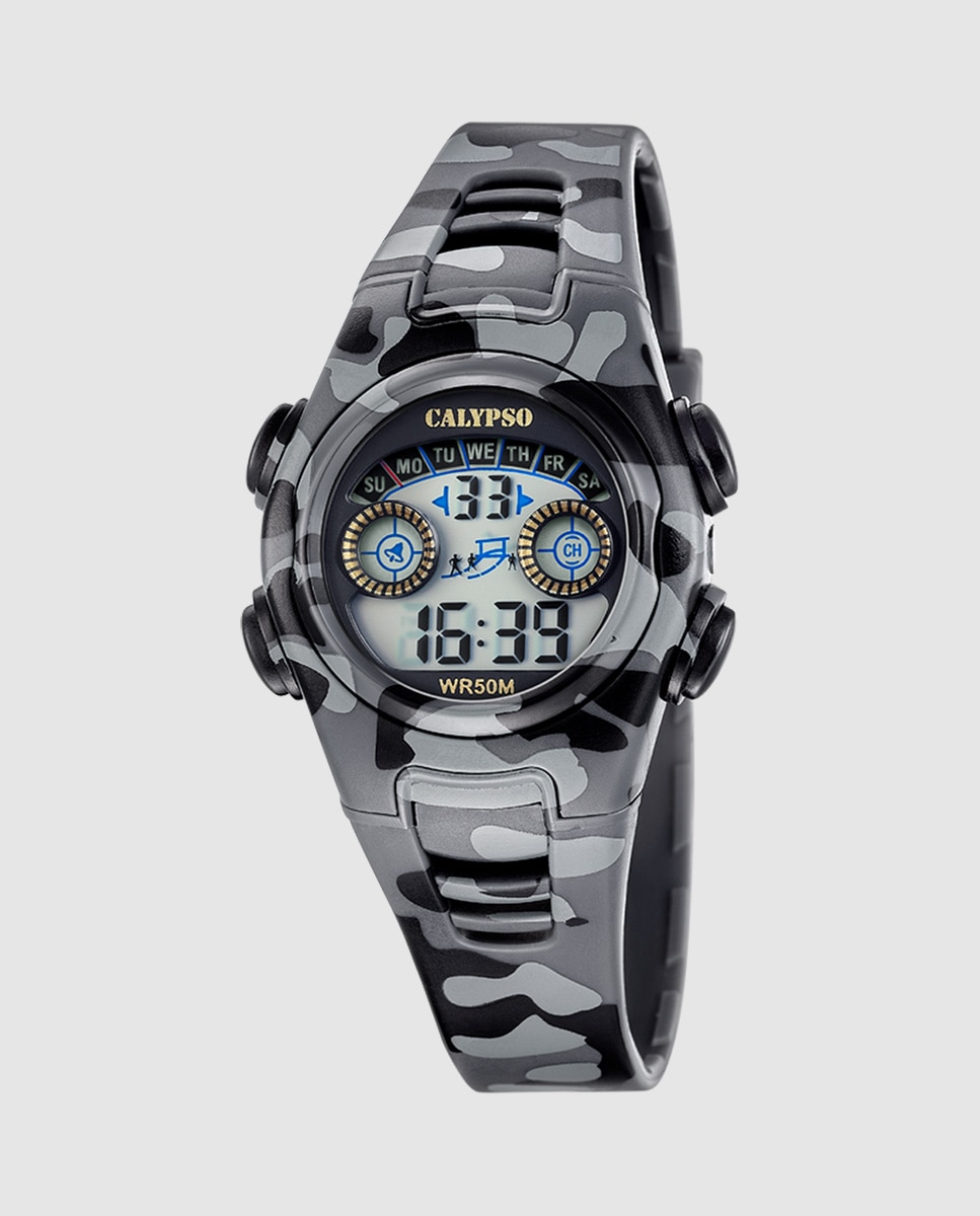 Imagen 0 de Reloj digital de niño k6074/4 digital crush de caucho Gris