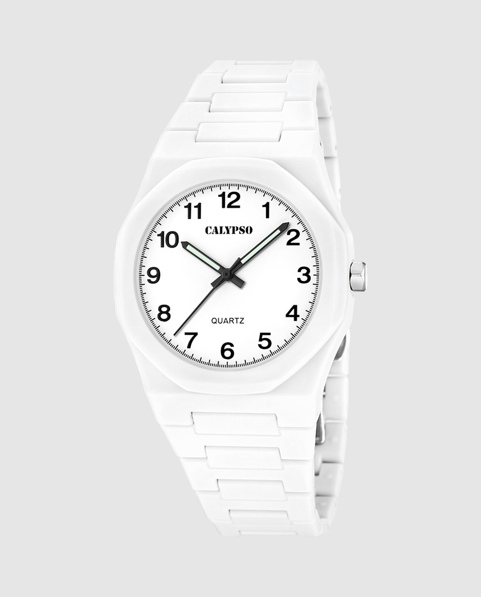 Imagen 1 de Reloj k6080/1 street style de caucho - Calypso - Blanco Blanco