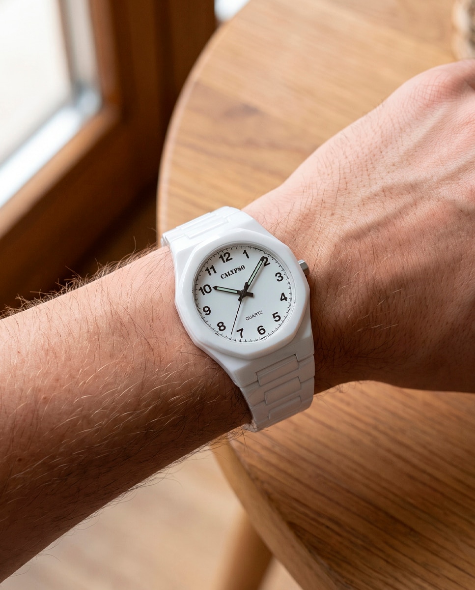 Imagen 2 de Reloj k6080/1 street style de caucho - Calypso - Blanco Blanco