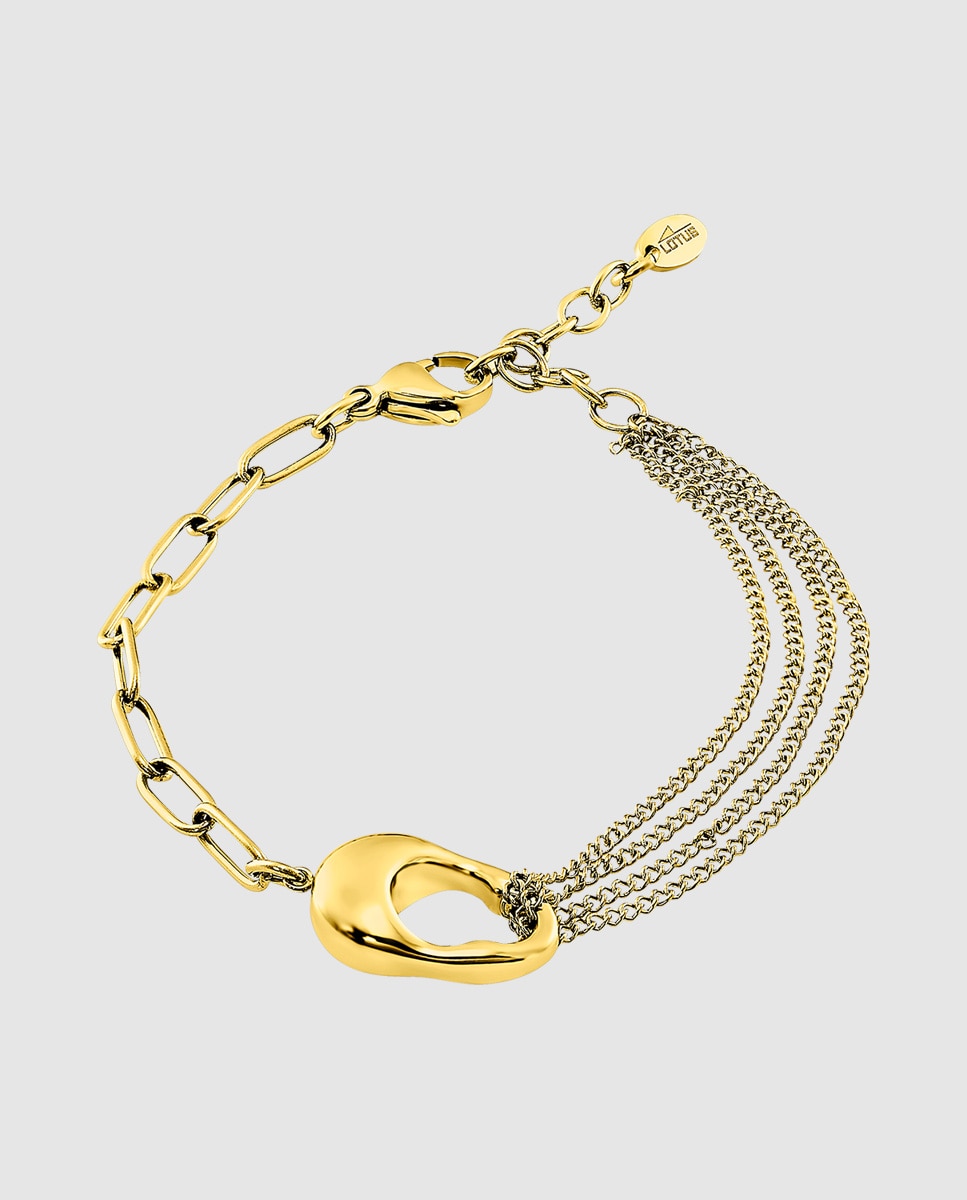 Imagen 1 de Pulsera de eslabones urban woman de acero inoxidable acabado brillo Oro