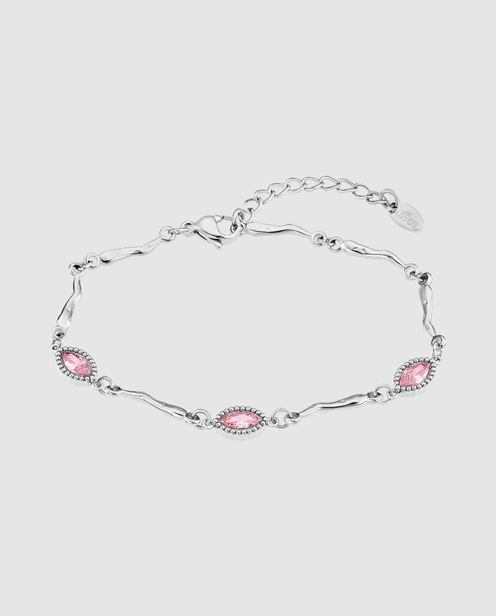 Imagen 1 de Pulsera bliss    de acero inoxidable acabado brillo Rosa