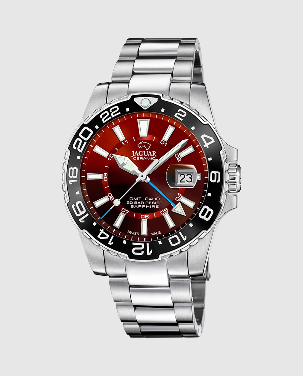 Imagen 1 de Reloj de hombre j1011/7 swiss made ceramic de acero inoxidable Plateado