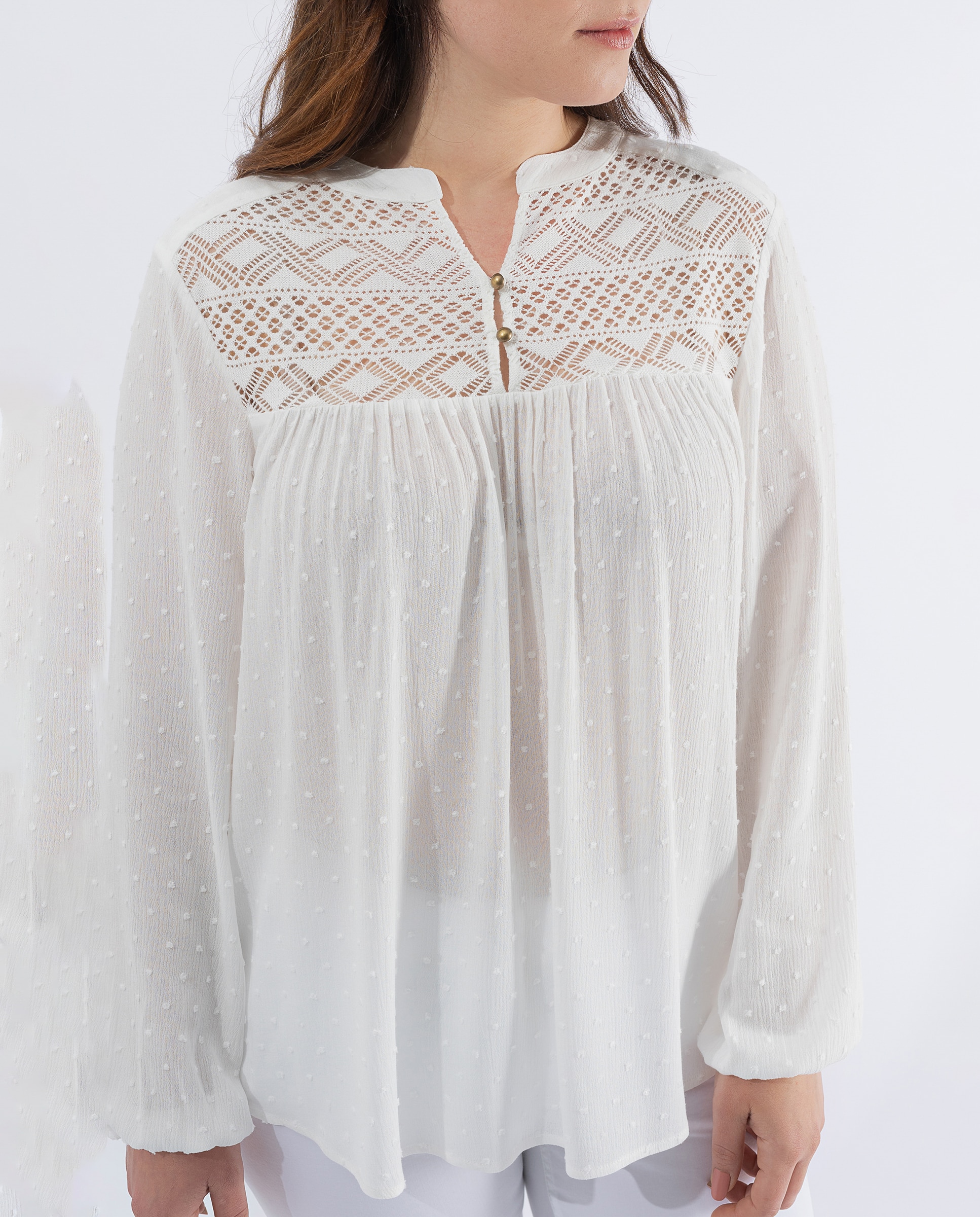 Camisa blanca cheap mujer talla grande