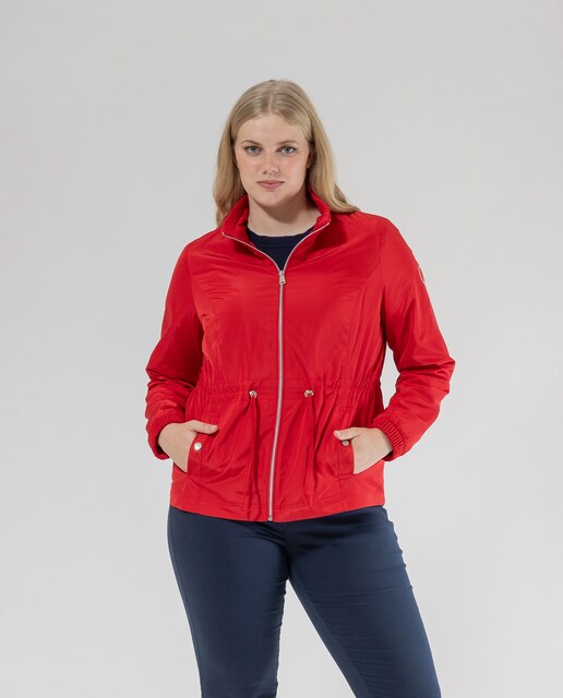 Imagen 0 de Parka de mujer corta con cuello alto y cintura ajustable
