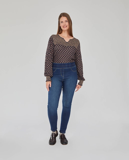 Imagen 0 de Jegging cintura ancha con falsos bolsillos