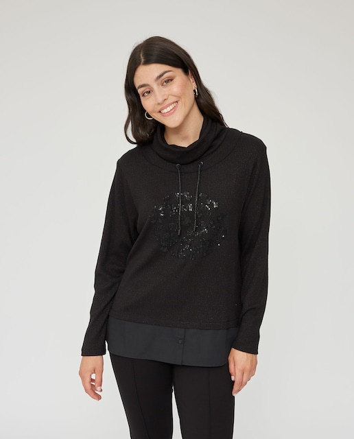 Imagen 0 de Sueter de mujer con bordado y lentejuelas