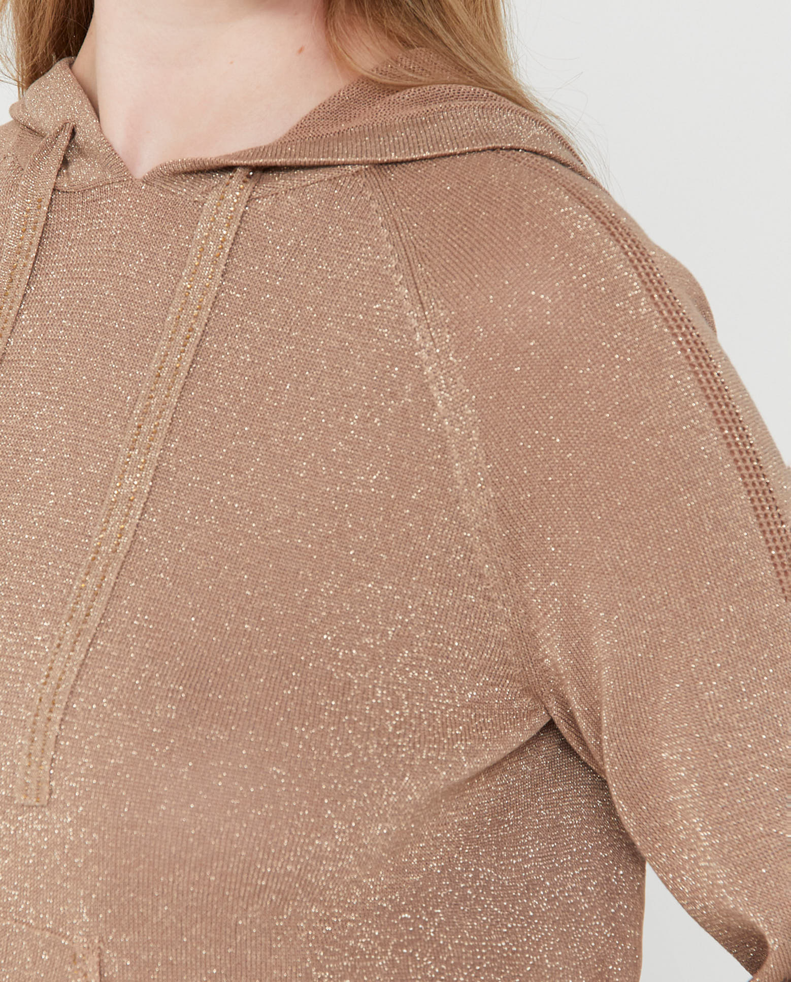 Jersey capucha y strass - October - Camel Camel-3