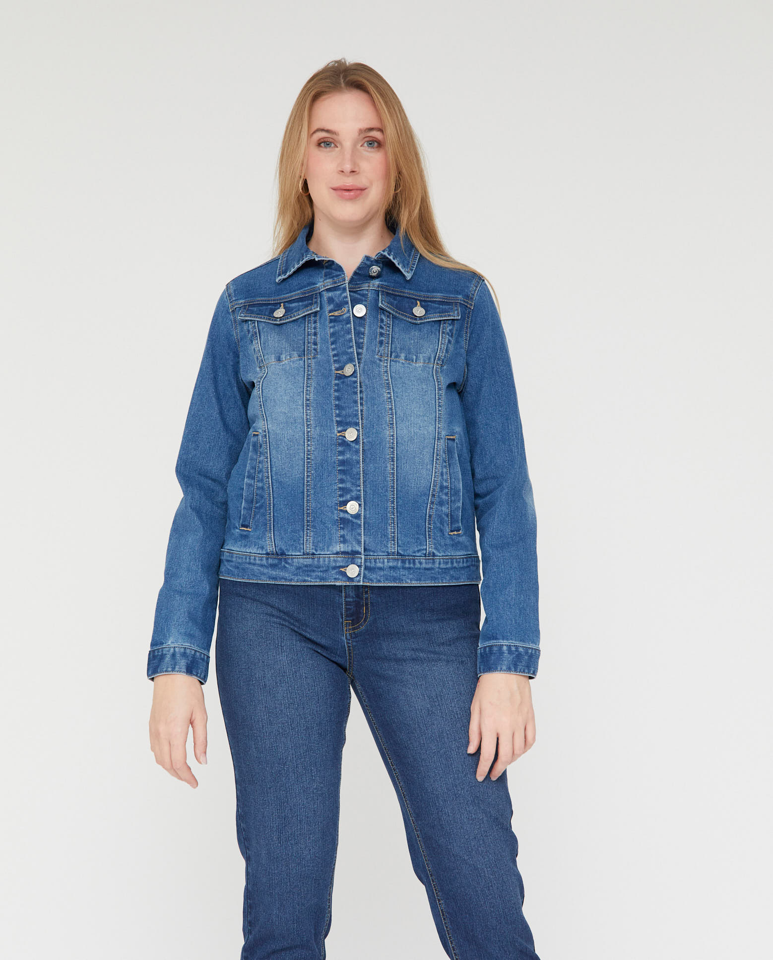 October - Vaquera de mujer denim manga larga.