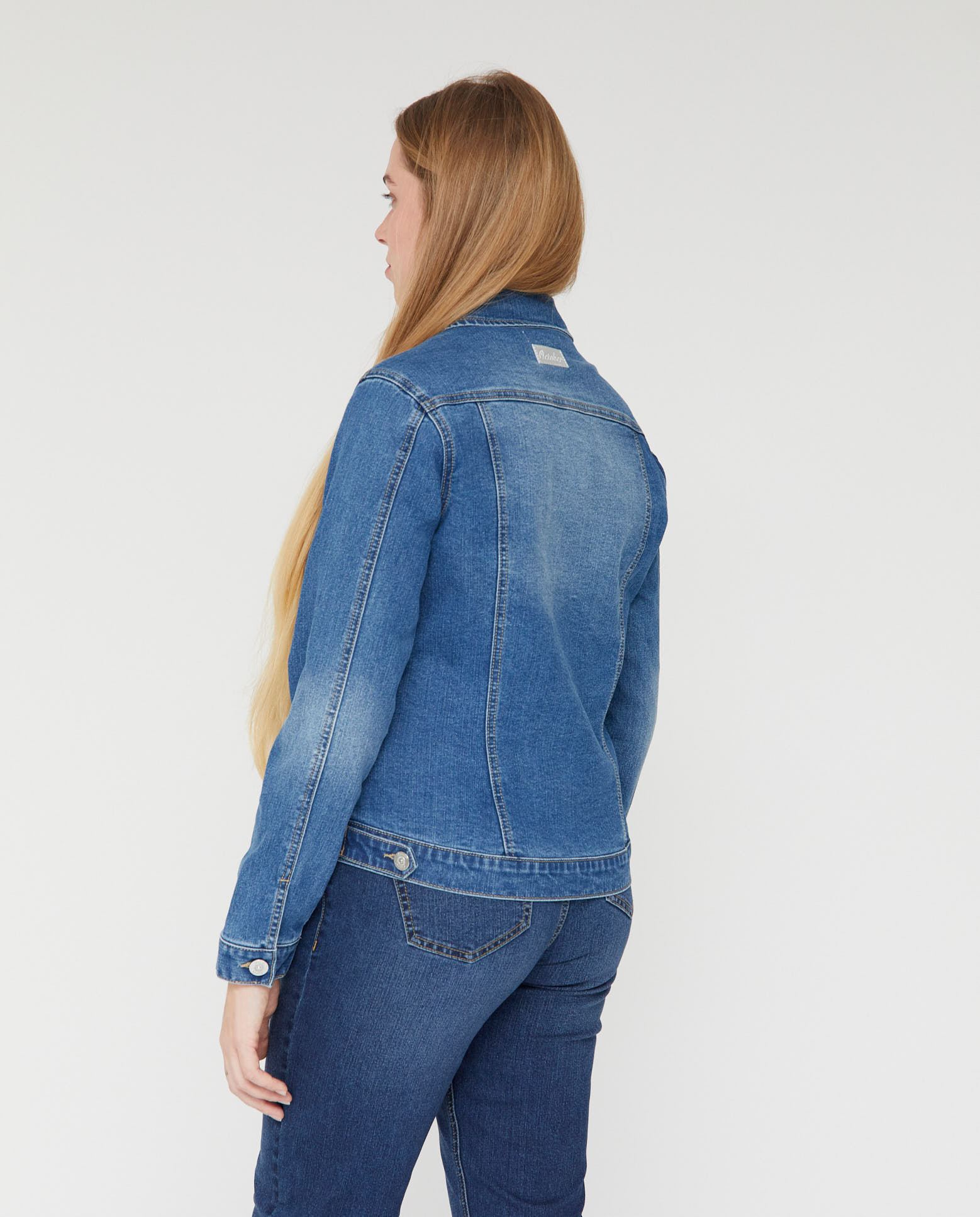 Vaquera de mujer denim manga larga - October - Azul denim Azul denim-2