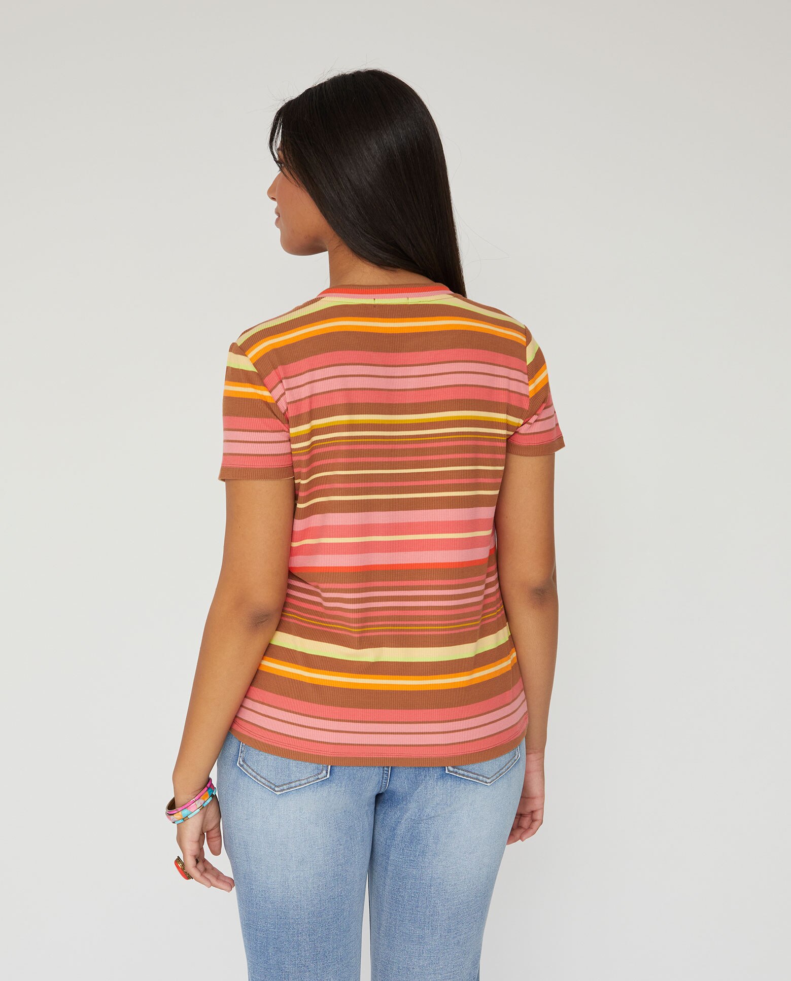Camiseta de mujer canale rayas - October - Multicolor Multicolor-2