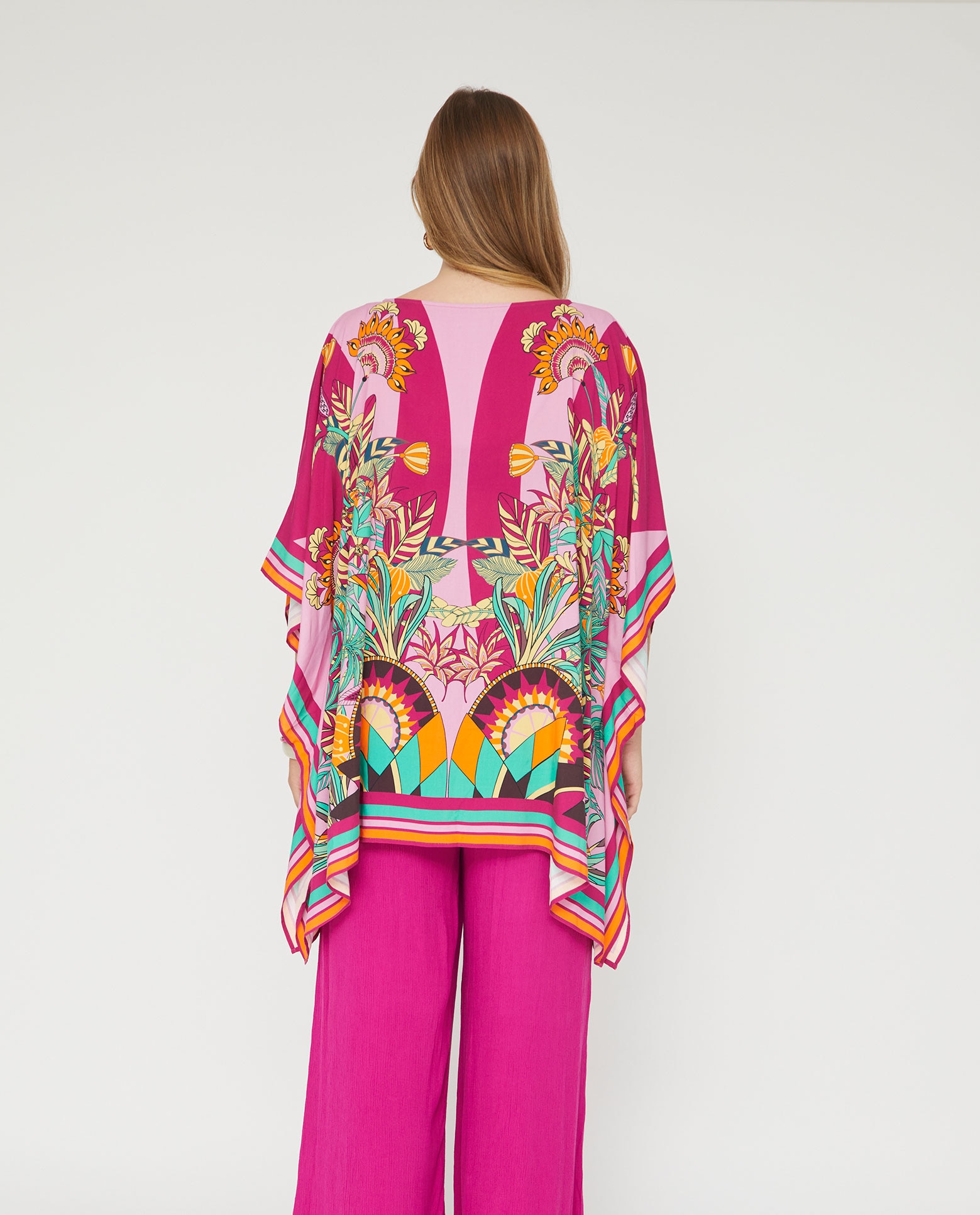 Kaftan estampado posicional - October - Negro Negro-2