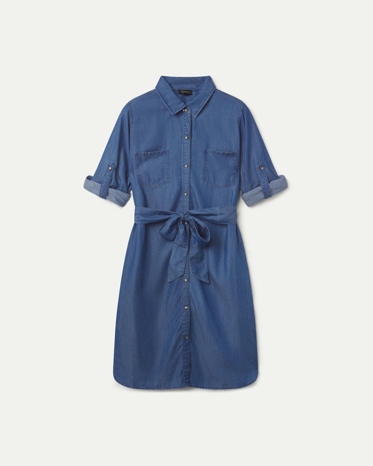 Vestido largo vaquero - October - Azul denim Azul denim-5