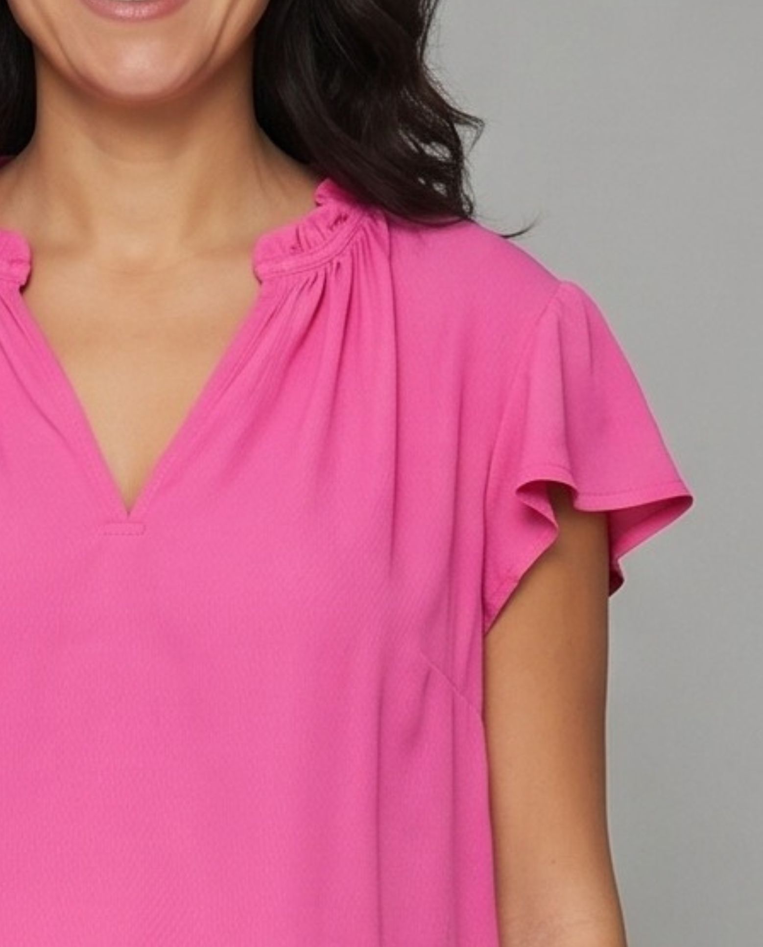 Blusa basica manga corta - October - Fucsia Fucsia-3