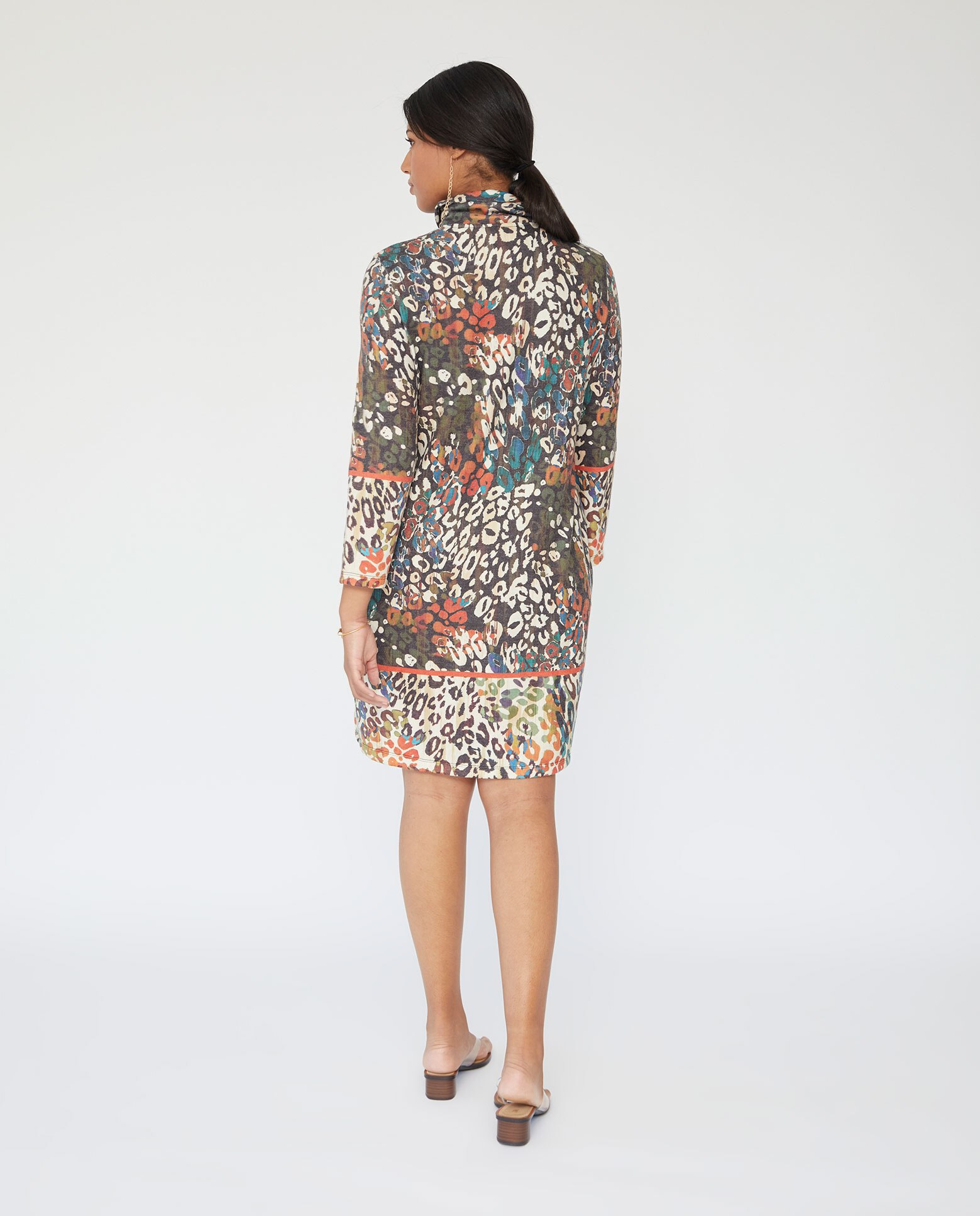 Vestido corto animal print - October - Multicolor Multicolor-2