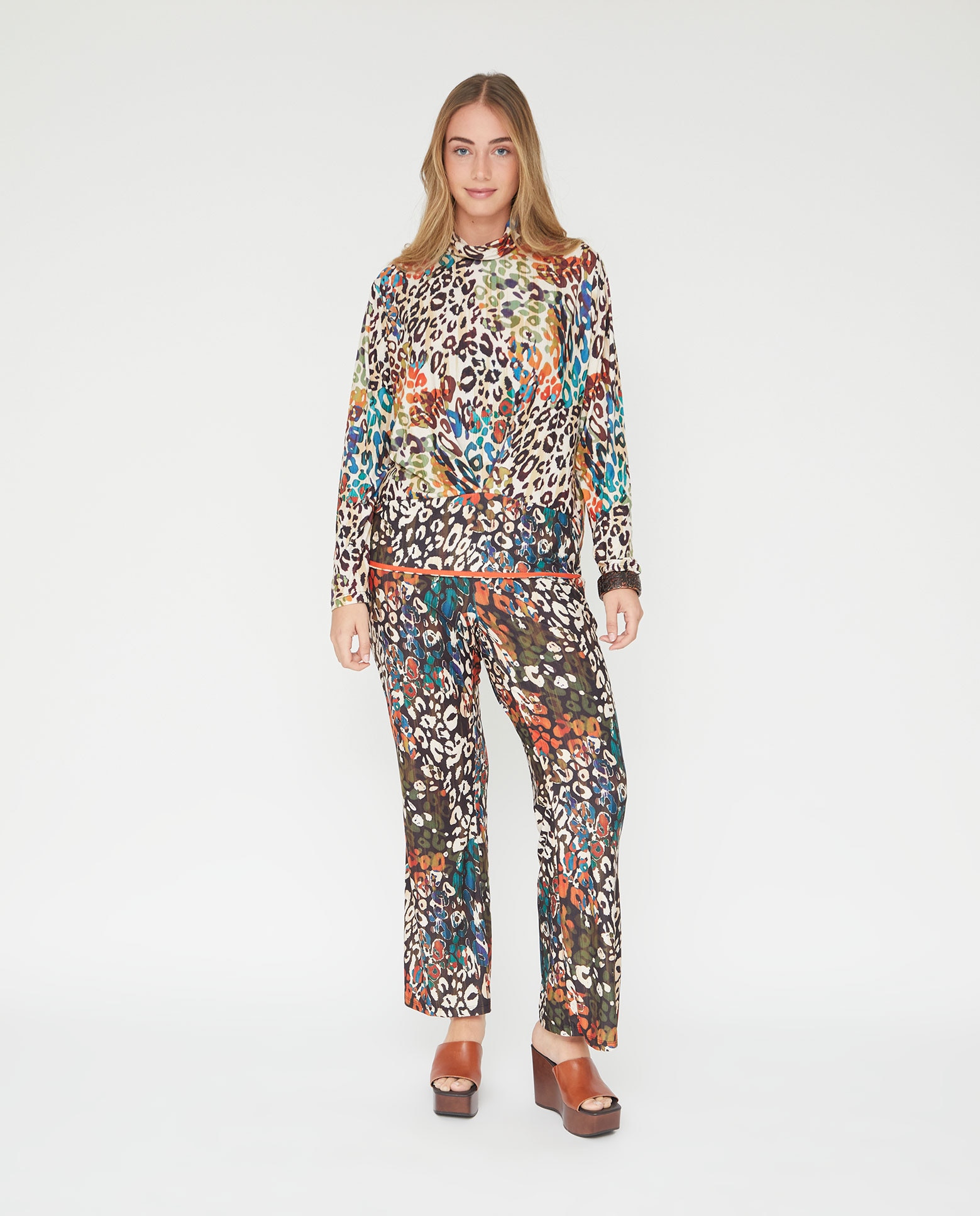 Camiseta estampado de leopardo - October - Multicolor Multicolor-4